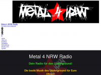 metal4nrw-radio.de Webseite Vorschau