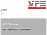 vfs-fahrschule.de Webseite Vorschau