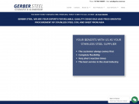 gerber-steel.com Webseite Vorschau
