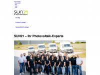 sun21.at Webseite Vorschau
