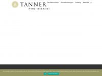 tanner.law Webseite Vorschau