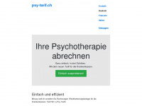 psy-tarif.ch Webseite Vorschau