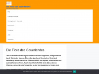 sauerlandflora.de Webseite Vorschau