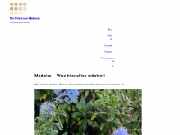 madeiraflora.de Webseite Vorschau