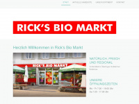 ricksbiomarkt.de Webseite Vorschau
