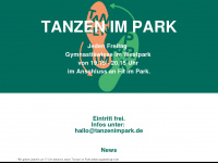 tanzenimpark.de Webseite Vorschau