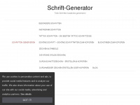 schrift-generator.org Webseite Vorschau