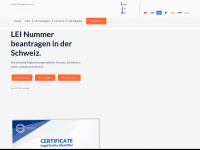 register-lei.ch Webseite Vorschau