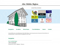 muehle-biglen.ch Webseite Vorschau