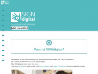 sign-digital.de Webseite Vorschau