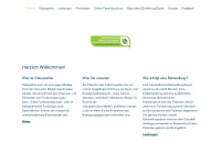 goldberg-osteopathie.de Webseite Vorschau