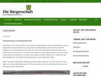 buergerschaft-margarethenhoehe.de Webseite Vorschau