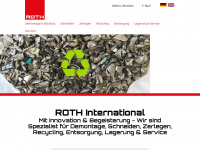 roth-international.de Webseite Vorschau