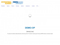 demo-op-aachen.de Webseite Vorschau