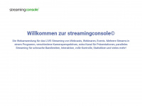 streaming-console.com Webseite Vorschau