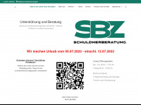 sbz-schuldnerberatung.de Webseite Vorschau