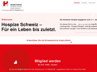 hospize.ch Webseite Vorschau