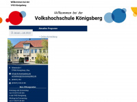 vhs-koenigsberg.de Webseite Vorschau