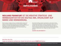 neuland-frankfurt.com Webseite Vorschau