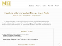 masteryourbody.ch Webseite Vorschau