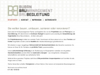 baumanagement-buban.de Webseite Vorschau