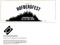 hofbergfest.at Webseite Vorschau