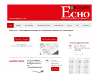 buerger-echo.com Webseite Vorschau