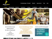 absolut-sport-outlet.ch Webseite Vorschau
