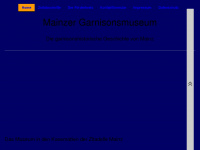 mainzer-garnisonsmuseum.de Webseite Vorschau