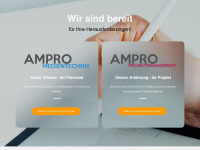ampro-gruppe.de Webseite Vorschau