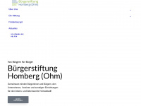 buergerstiftung-homberg.de Webseite Vorschau