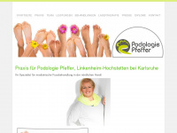 podologie-pfeffer.de Webseite Vorschau
