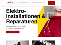 boeck-elektroinstallationen.de Webseite Vorschau