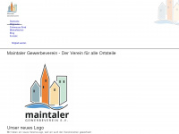 maintaler-gewerbeverein.de Webseite Vorschau