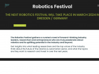 robotics-festival.de Webseite Vorschau