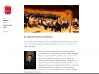philharmonischer-chor-koeln.de Webseite Vorschau
