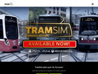 tram-sim.com Webseite Vorschau