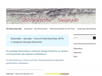 bodenradar-geophysik.de Webseite Vorschau