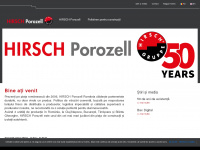hirsch-porozell.ro Webseite Vorschau