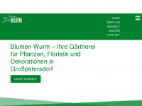 blumenwurm.at Webseite Vorschau
