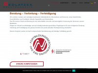 sedlatzek.com Webseite Vorschau