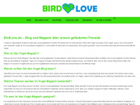 birdlove.de Webseite Vorschau