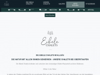 eibele-chalets.com Webseite Vorschau