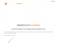 brandschutz-lehmann.de Webseite Vorschau