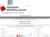 impressed-workflow-server.de Webseite Vorschau