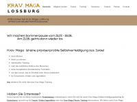 kravmaga-lossburg.de Webseite Vorschau