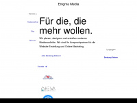 enigma-media.at Webseite Vorschau