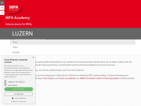 mpaacademy.ch Webseite Vorschau