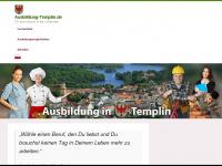 ausbildung-templin.de Webseite Vorschau