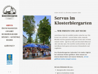 klosterbiergarten-indersdorf.de Webseite Vorschau